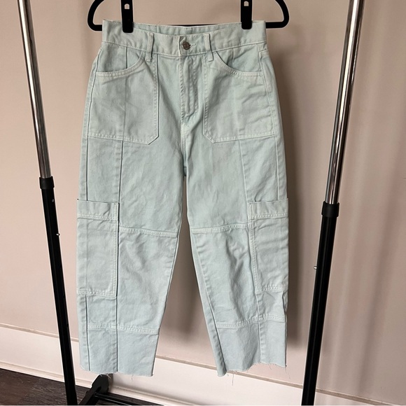 BDG Light Blue Wide Leg Denim Pants - Picture 1 of 5